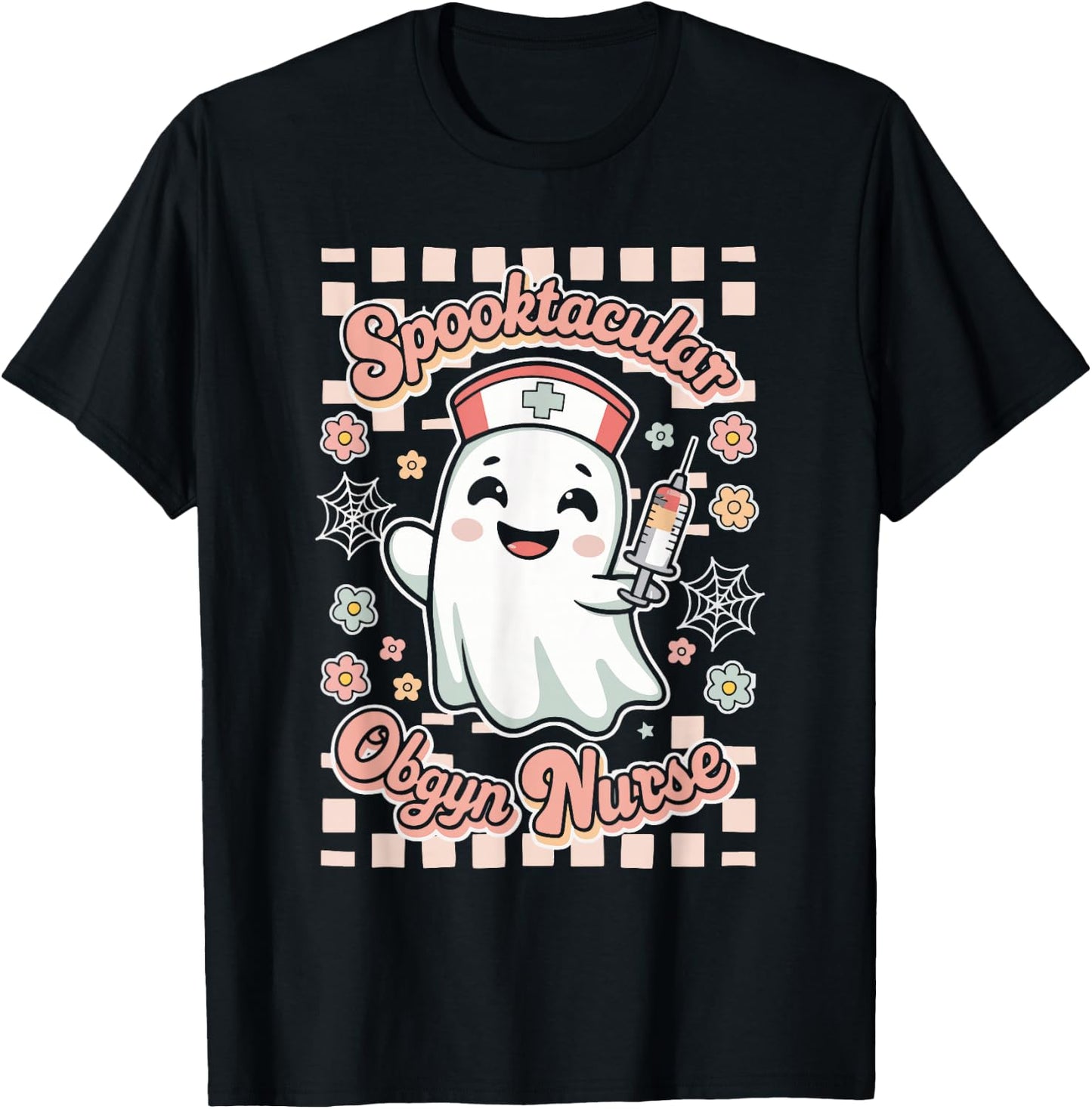 Spooktacular OBGYN Nurse Gynecologist Obstetrics T-Shirt - T-Shirt | Black