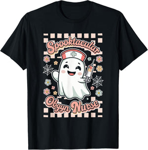 Spooktacular OBGYN Nurse Gynecologist Obstetrics T-Shirt - T-Shirt | Black