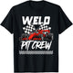 Race Car Birthday Party Racing Family Welo Pit Crew T-Shirt - T-Shirt | Black