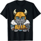 Viking Cat Axe Norse Mythology Kitten Women Girls Kids Men T-Shirt - T-Shirt | Black