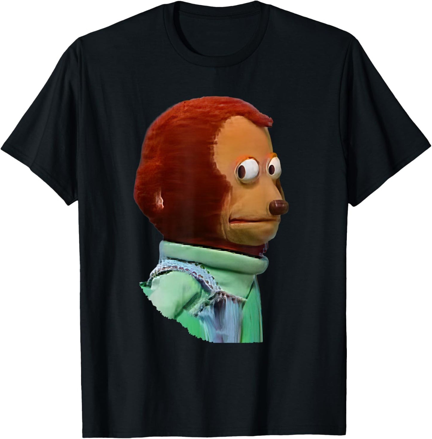 Pedro the Monkey Meme - Iconic Side-Eye Expression T-Shirt - T-Shirt | Black