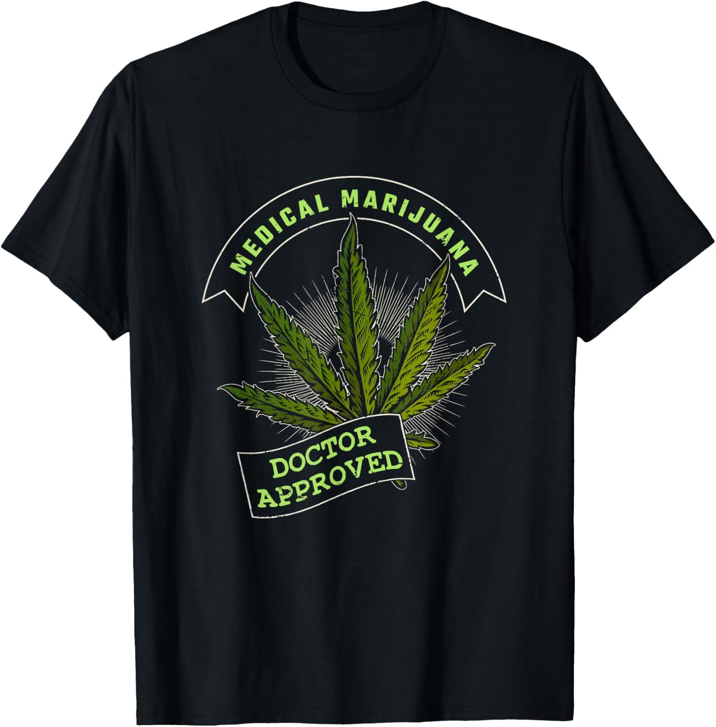 Medical Marijuana Doctor Cannabis CBD Medicinal T-Shirt - T-Shirt | Black