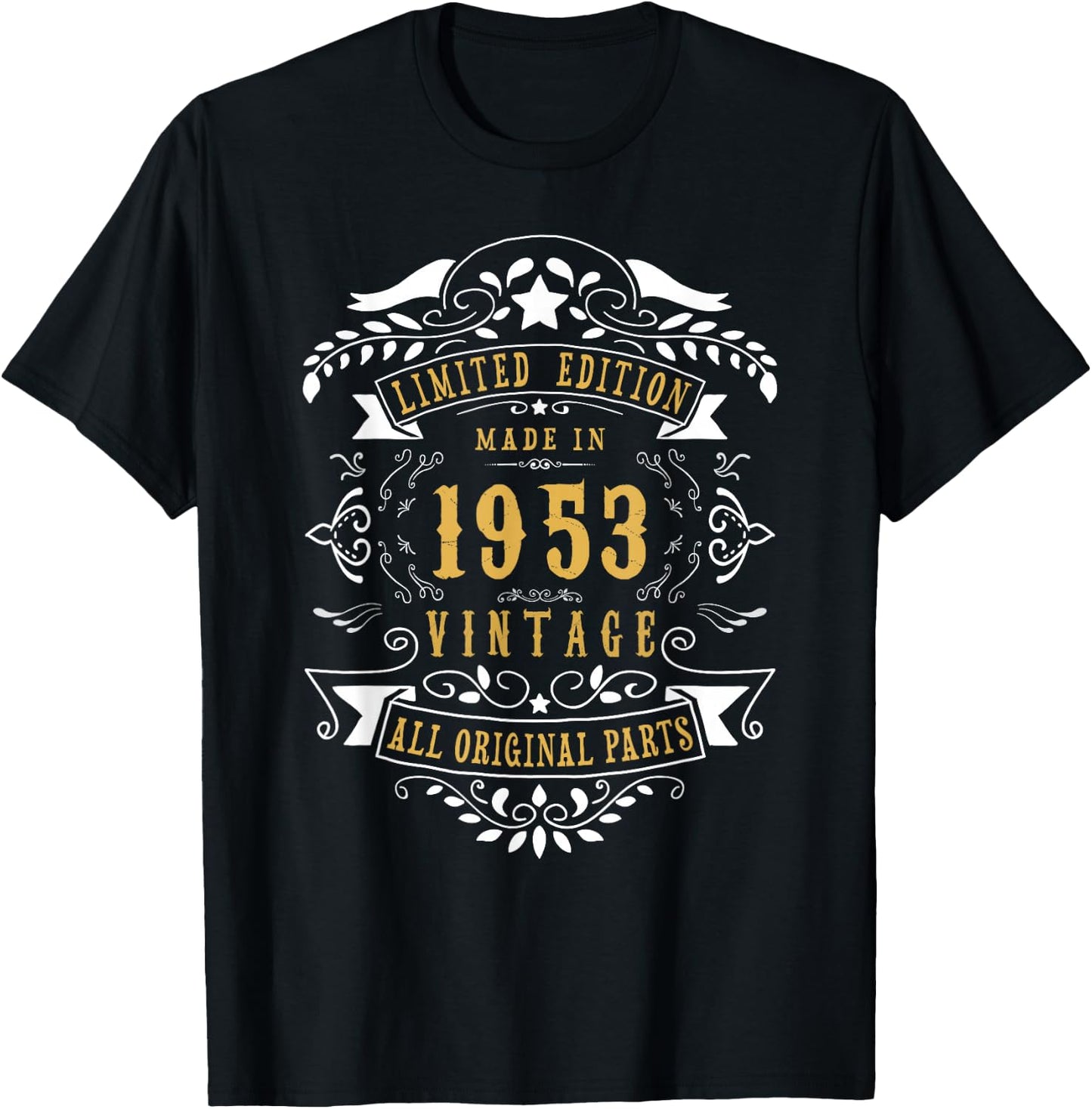 73rd Birthday Women 73 Year old Men Born 1953 73 Birthday T-Shirt - T-Shirt | Black