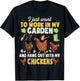 Chicken Animal Farm Garden For Farmer, Men, Women, Gardening T-Shirt - T-Shirt | Black