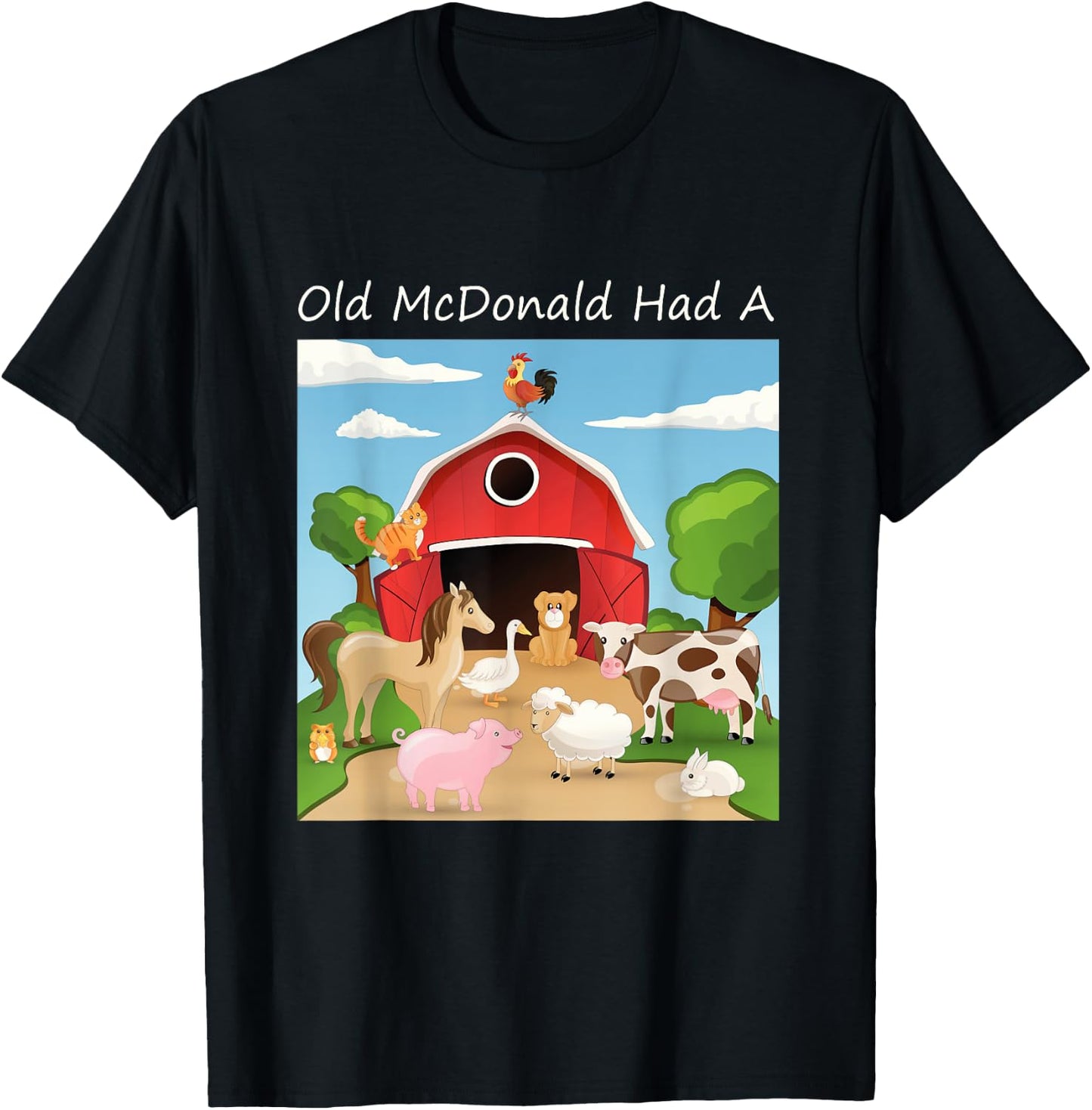 "Old McDonald had a Farm" for Farmers T-Shirt - T-Shirt | Black