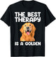 Golden Retriever Design Women Golden Retriever Lover T-Shirt - T-Shirt | Black