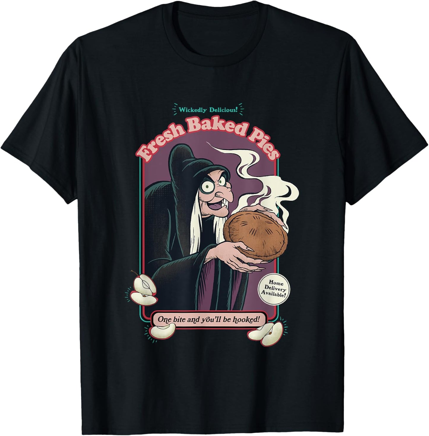 Disney Villains Evil Queen One Bite And You'll Be Hooked! T-Shirt - T-Shirt | Black
