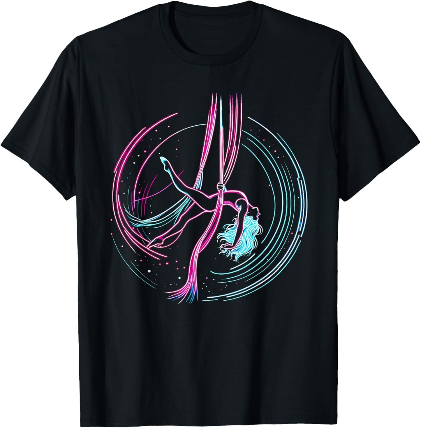 Aerial Yoga Gift An Aerialist -Adult Yoga Black Short Sleeve Small T-Shirt - T-Shirt | Black