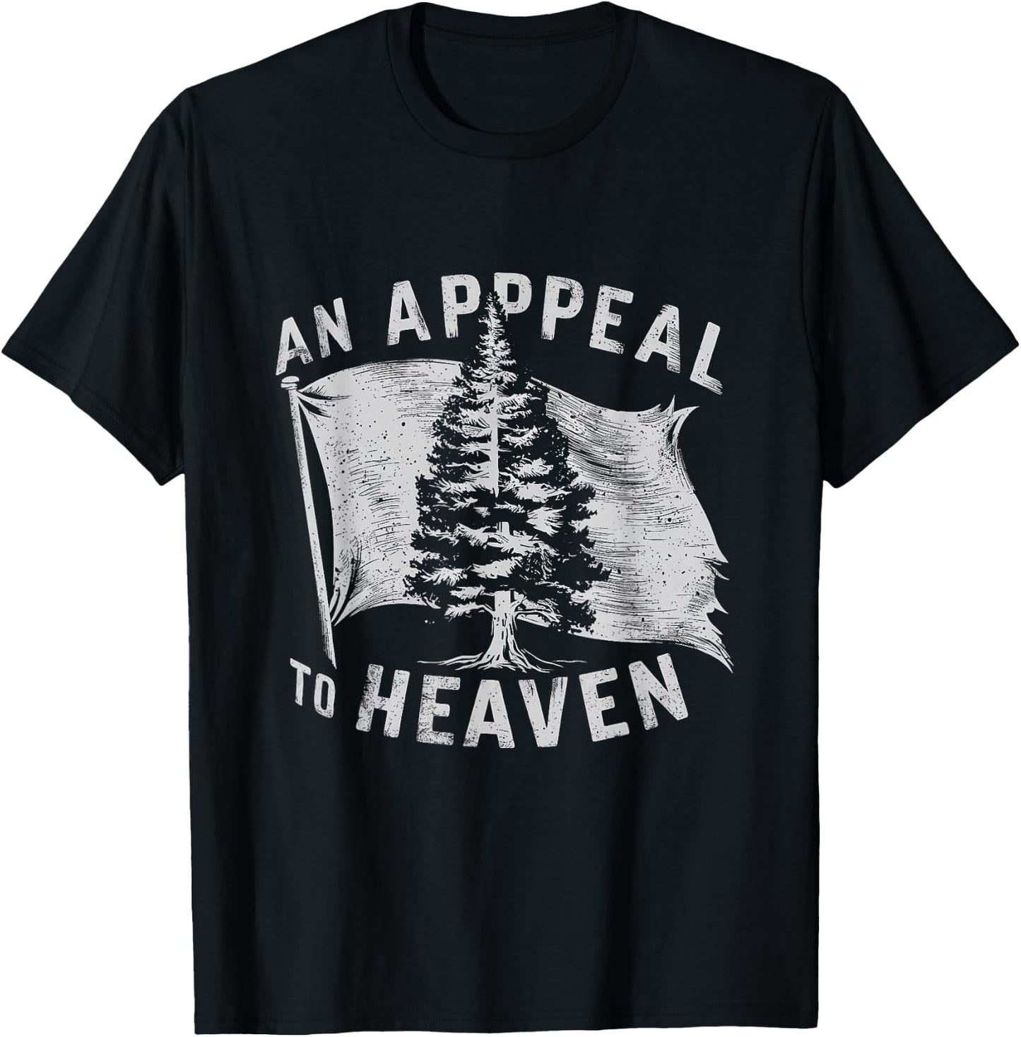 4th of July An Appeal To Heaven Flag Pine Tree Flag Women Men T-Shirt - T-Shirt | Black