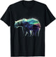 Polar Bear Northern Light Winter Arctic Nature Lover T-Shirt - T-Shirt | Black