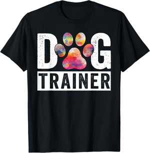 Dog Trainer Funny Dog Training Dog Lover T-Shirt - T-Shirt | Black
