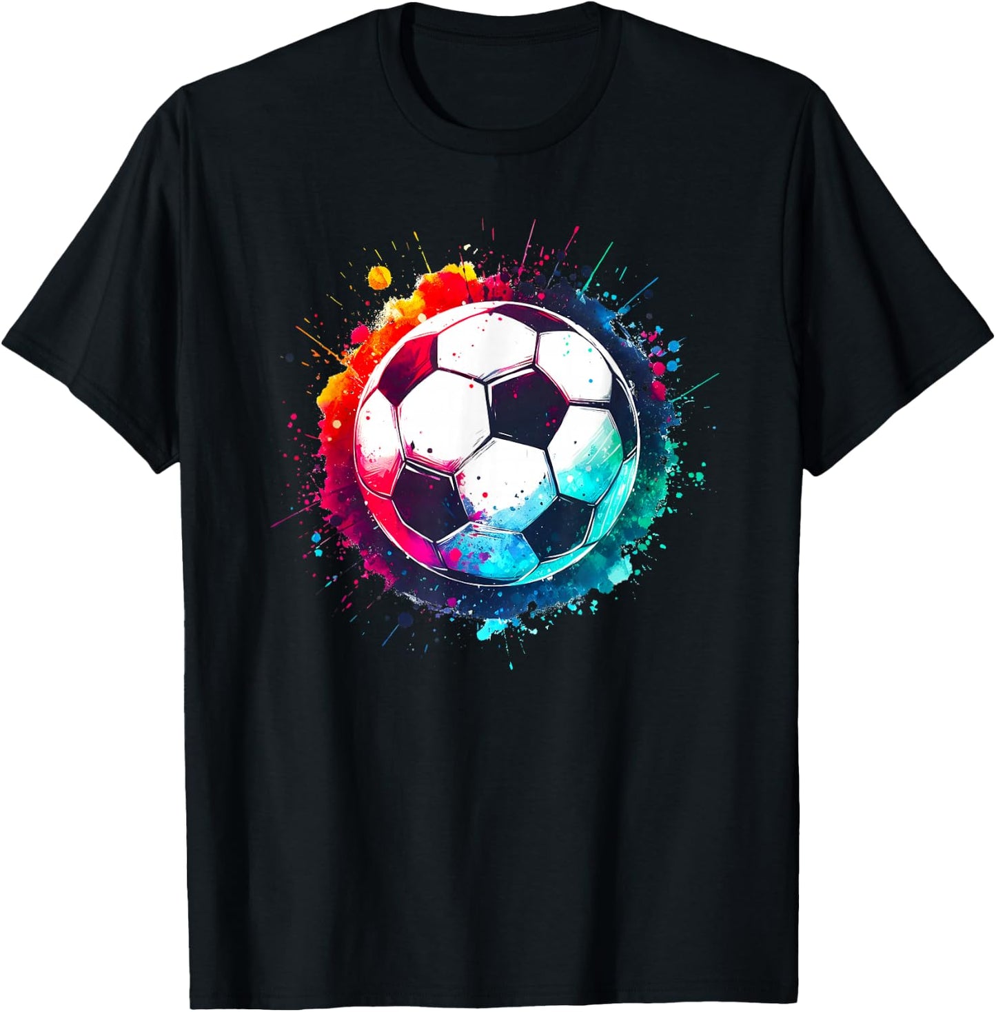 Tie Dye Football for All Football Lovers, Men, Women and T-Shirt - T-Shirt | Black