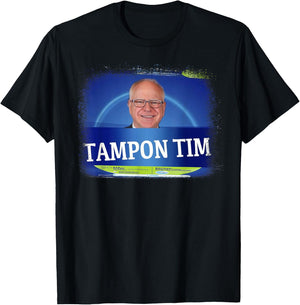 TamponTim Tampon Tim Funny Kamala's Vice President Tim Walz T-Shirt - T-Shirt | Black