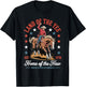 Land Of The Yee Home Of The Haw July 4th Country Cowboy T-Shirt - T-Shirt | Black