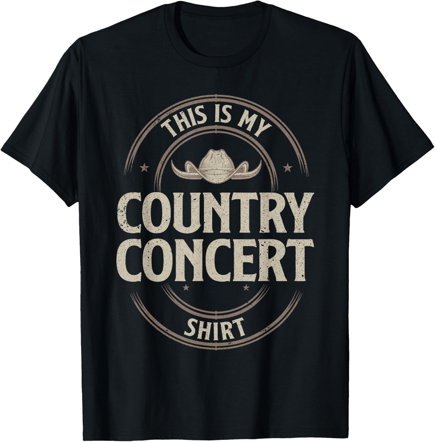 Cool Country Concert Art Women Country Music Lover T-Shirt - T-Shirt | Black