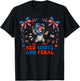 Red White and Due Funny Raccoon 4th of July Patriotic T-Shirt - T-Shirt | Black
