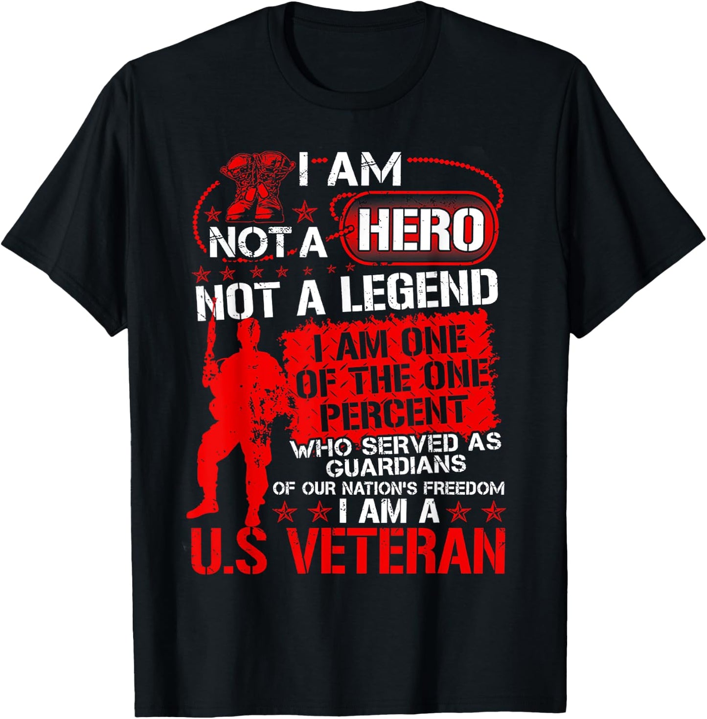 I Am Not A Hero Not A Legend I Am One Of The One Percent T-Shirt - T-Shirt | Black