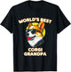 Funny World's Best Corgi Grandpa T-Shirt - T-Shirt | Black