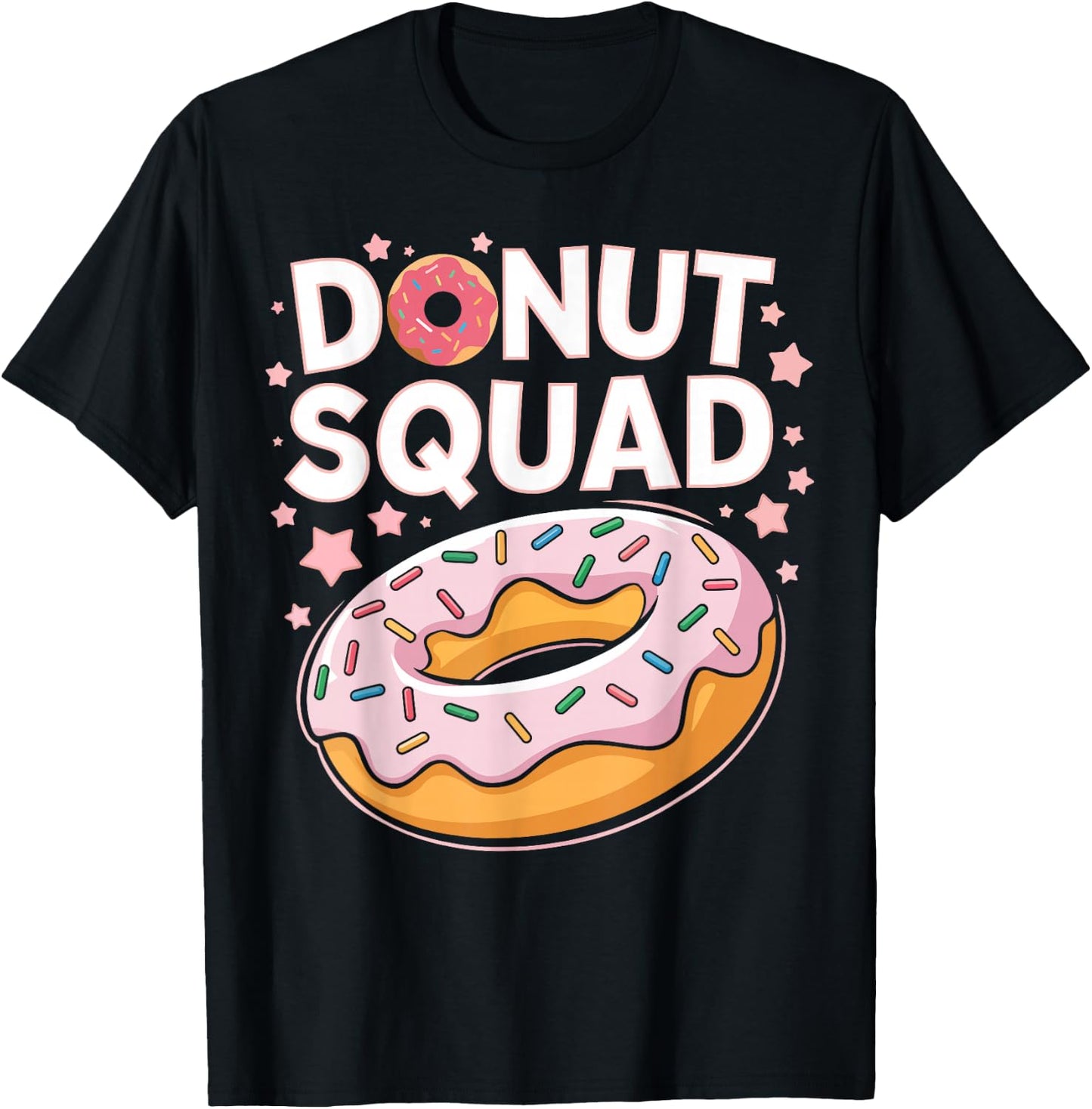 Donut Squad Shirt Doughnut Squad Kids Men Women Donut Lover T-Shirt - T-Shirt | Black