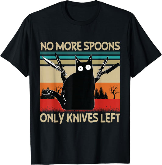 No more spoons, just knives. T-Shirt - T-Shirt | Black