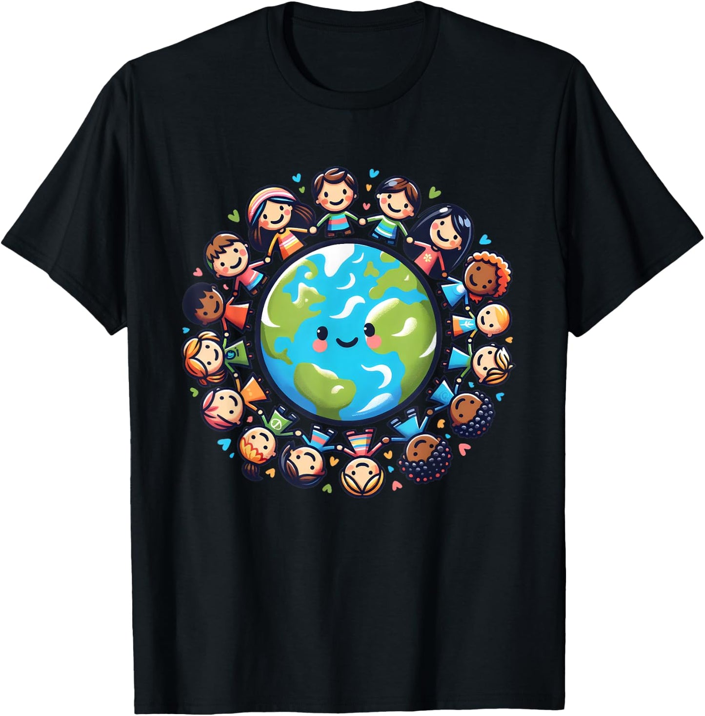 Happy Earth Day 2025 Cool Earth Day Children Kids Toddler T-Shirt - T-Shirt | Black