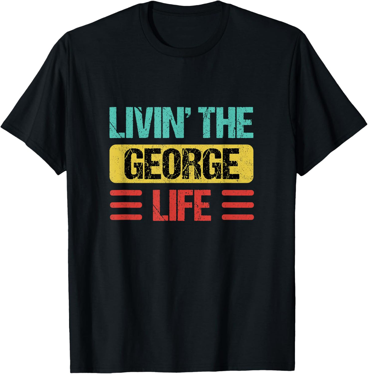 George Name T-Shirt - T-Shirt | Black