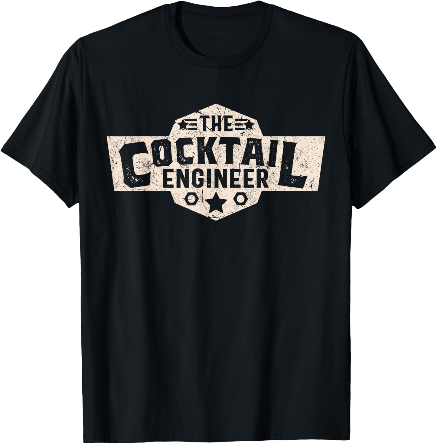The Cocktail Engineer - Funny Bartender T-Shirt - T-Shirt | Black