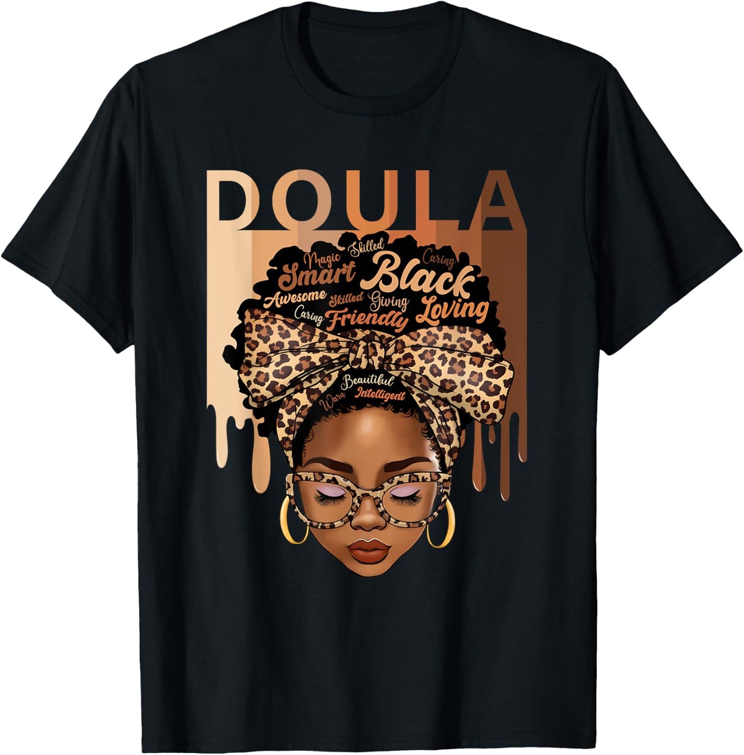 Doula Appreciation Birth Doula Postpartum Dope black Doula T-Shirt - T-Shirt | Black