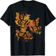 Monarch Butterfly Colourful Butterfly T-Shirt - T-Shirt | Black