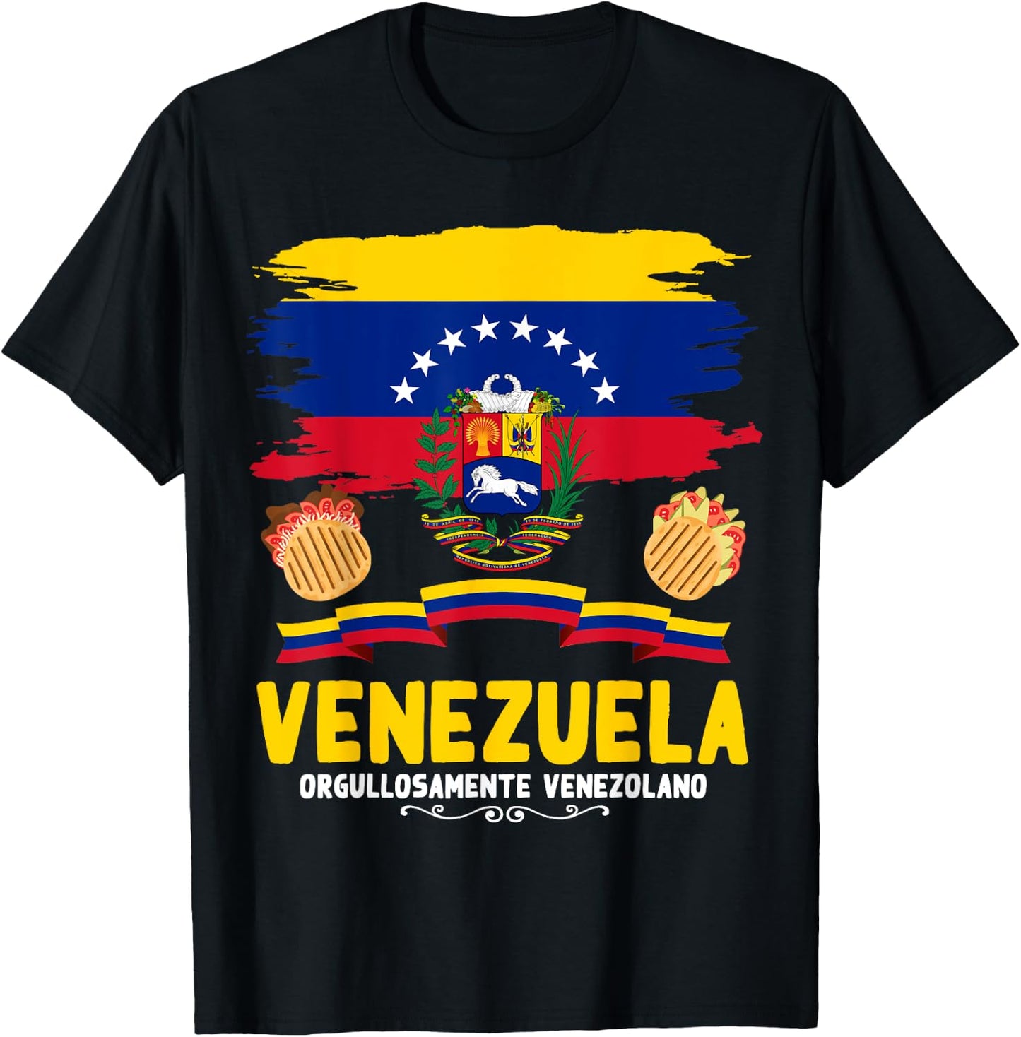 Venezuela Flag Outfit Idea For Kids & Venezuelan Flag T-Shirt - T-Shirt | Black
