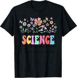 Science Teacher Definition for Back to School Teacher Day T-Shirt - T-Shirt | Black