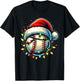 Christmas Baseball Xmas Santa Baseball Lover Boys Girls Kids T-Shirt - T-Shirt | Black