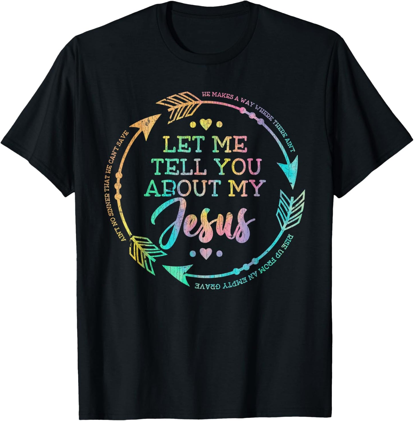 Vintage Retro Christian Gift Let Me Tell You About My Jesus T-Shirt - T-Shirt | Black