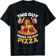 This Guy Makes The Best Pizza Funny Pizza Maker Chef Cooking T-Shirt - T-Shirt | Black