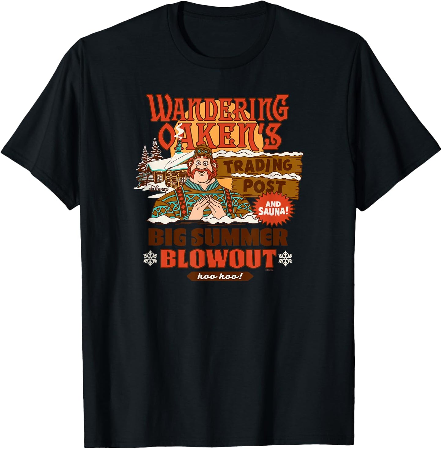 Disney - Frozen 2 - Wandering Oaken's Trading Post Cabin T-Shirt - T-Shirt | Black