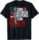 USA Flag Zombie Outbreak Response Team Get Bit (on Back) T-Shirt - T-Shirt | Black