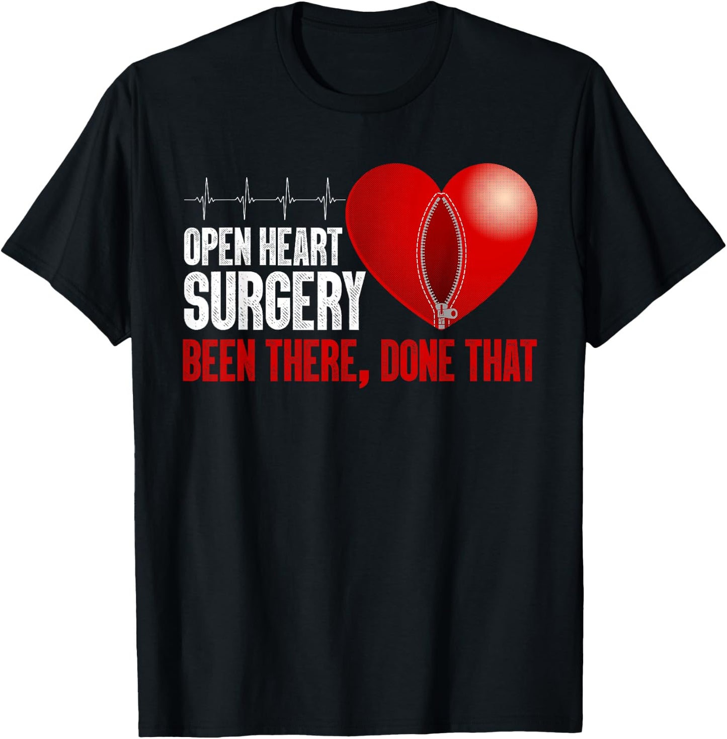 Cool Open Heart Surgery Art Men Women Open Heart Surgery T-Shirt - T-Shirt | Black