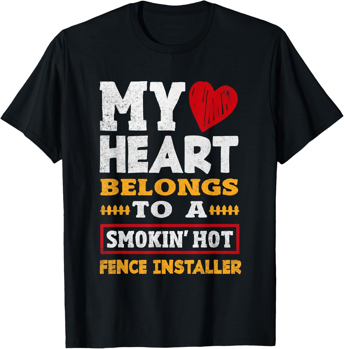 Funny Fencing Specialist Saying Fence Installer T-Shirt - T-Shirt | Black