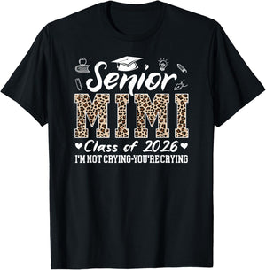 Senior Mimi 2026 Proud Mimi Of Class Of 2026 Mimi Grandma T-Shirt - T-Shirt | Black