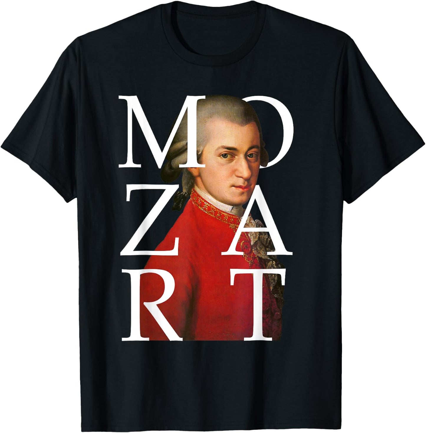 Composer of Classical Music Mozart T-Shirt - T-Shirt | Black