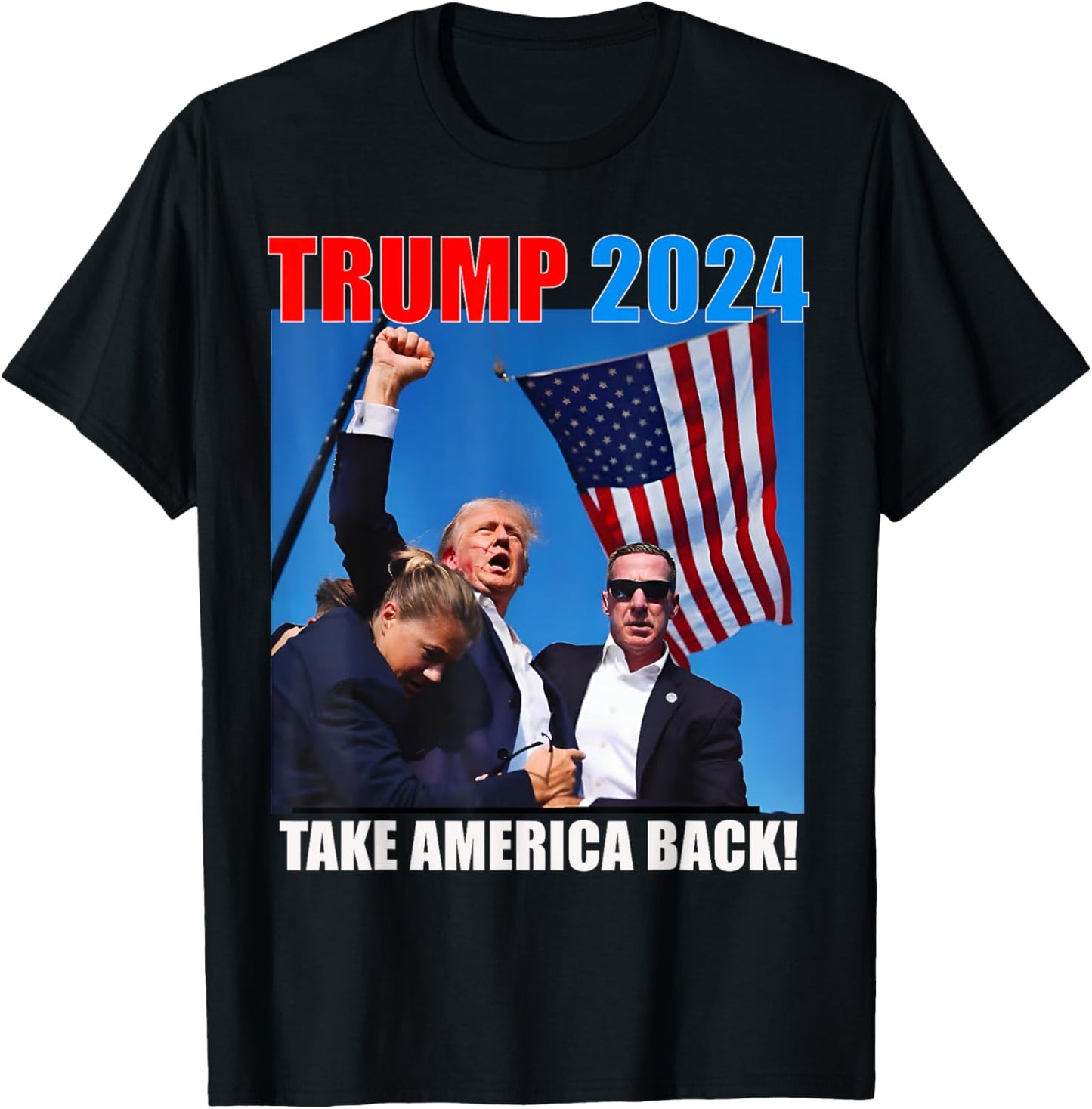 Trump Rally, Pray for President Trump, God bless Trump T-Shirt - T-Shirt | Black