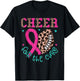 Cheer For The Cure American Football Breast Cancer Awareness T-Shirt - T-Shirt | Black