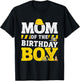 Mom of The Birthday boy Matching Family Construction Party T-Shirt - T-Shirt | Black