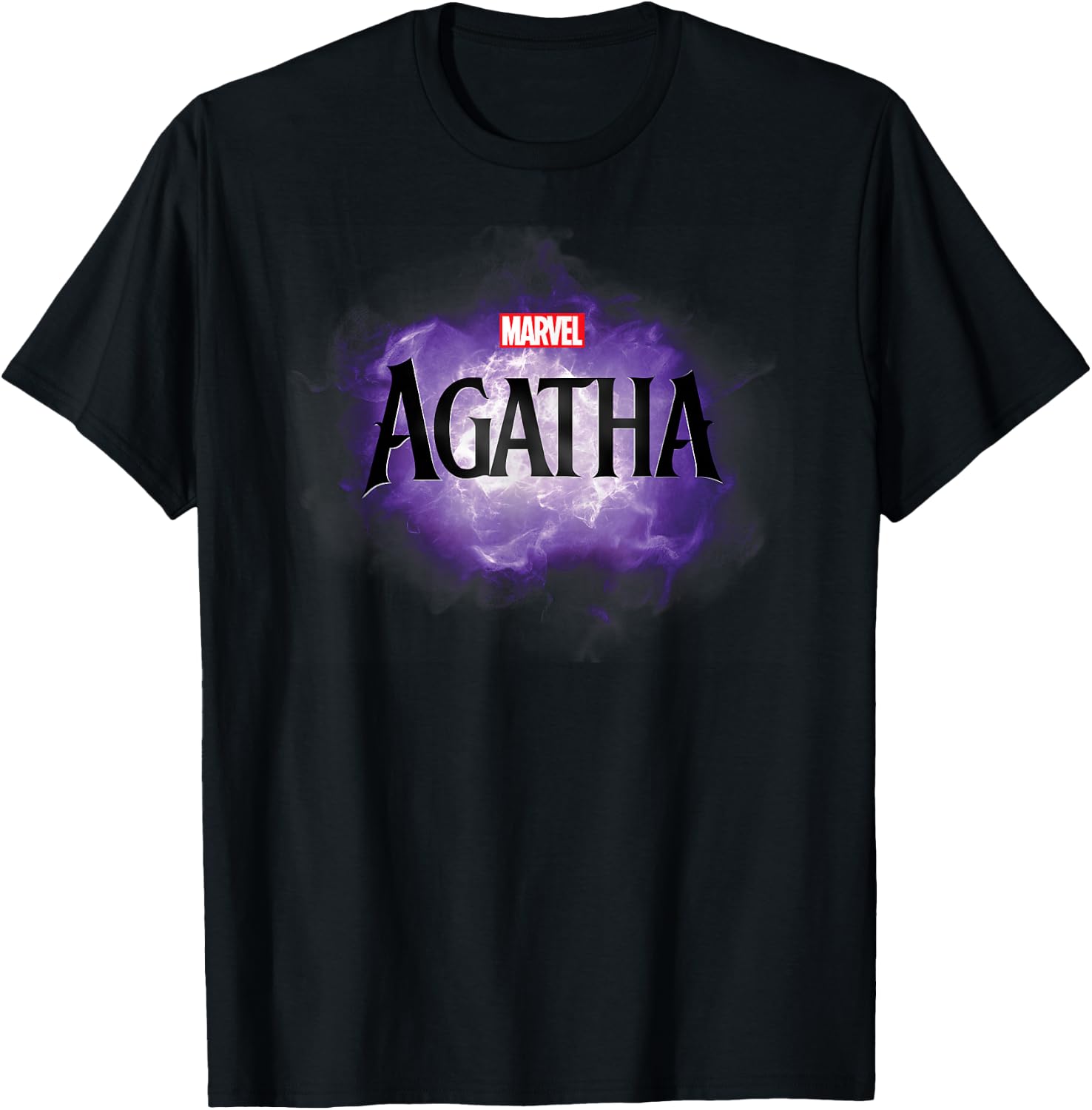 Marvel Agatha All Along Disney+ Series Official Agatha Logo T-Shirt - T-Shirt | Black