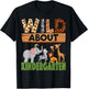 Wild About Kindergarten Teacher Student Zoo Safari T-Shirt - T-Shirt | Black
