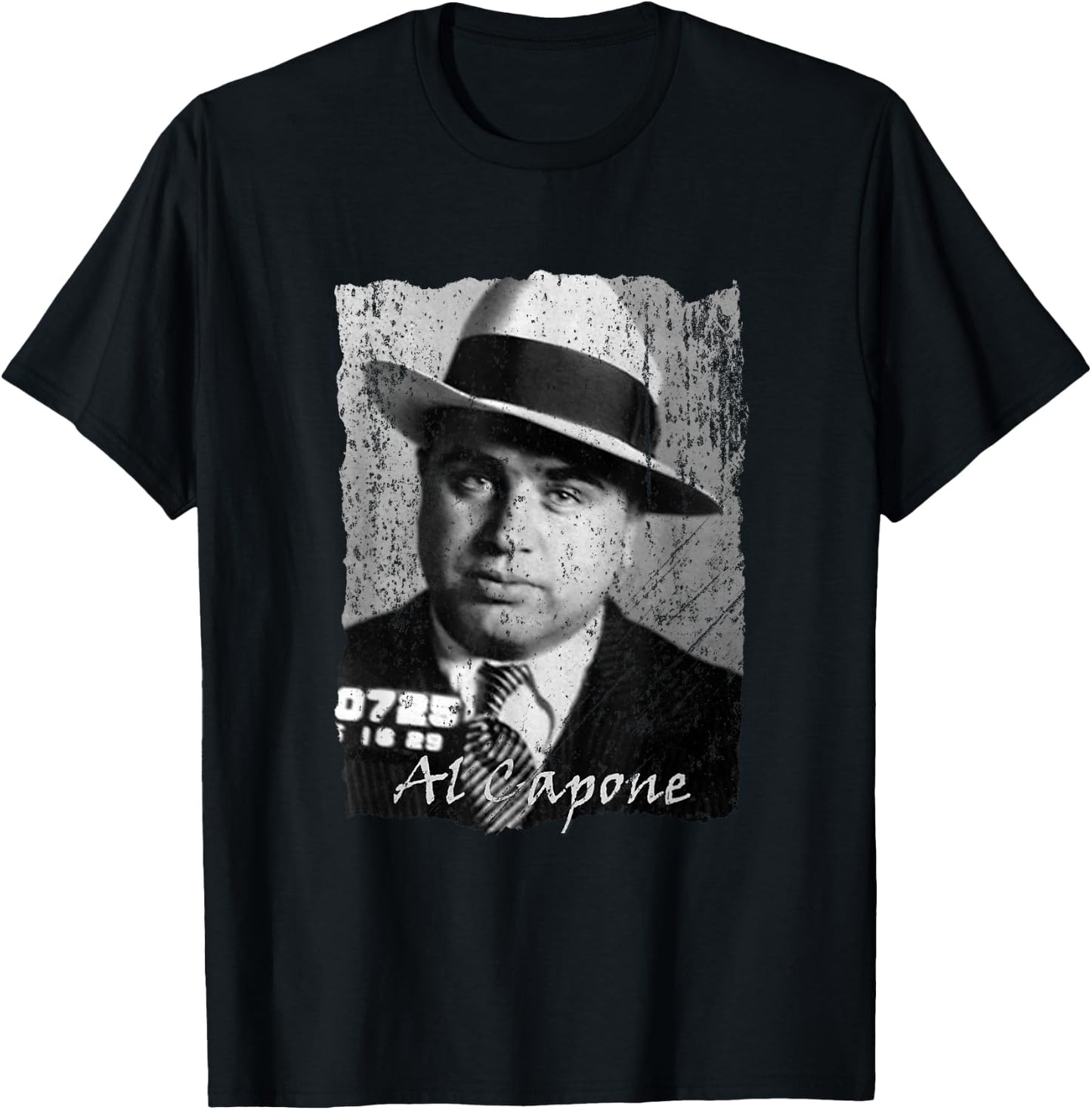 LiminalThreads Gangsters, Capone - Men's Black Solid Retro Round Neck Sleeveless Classic Fit T-Shirt - T-Shirt | Black