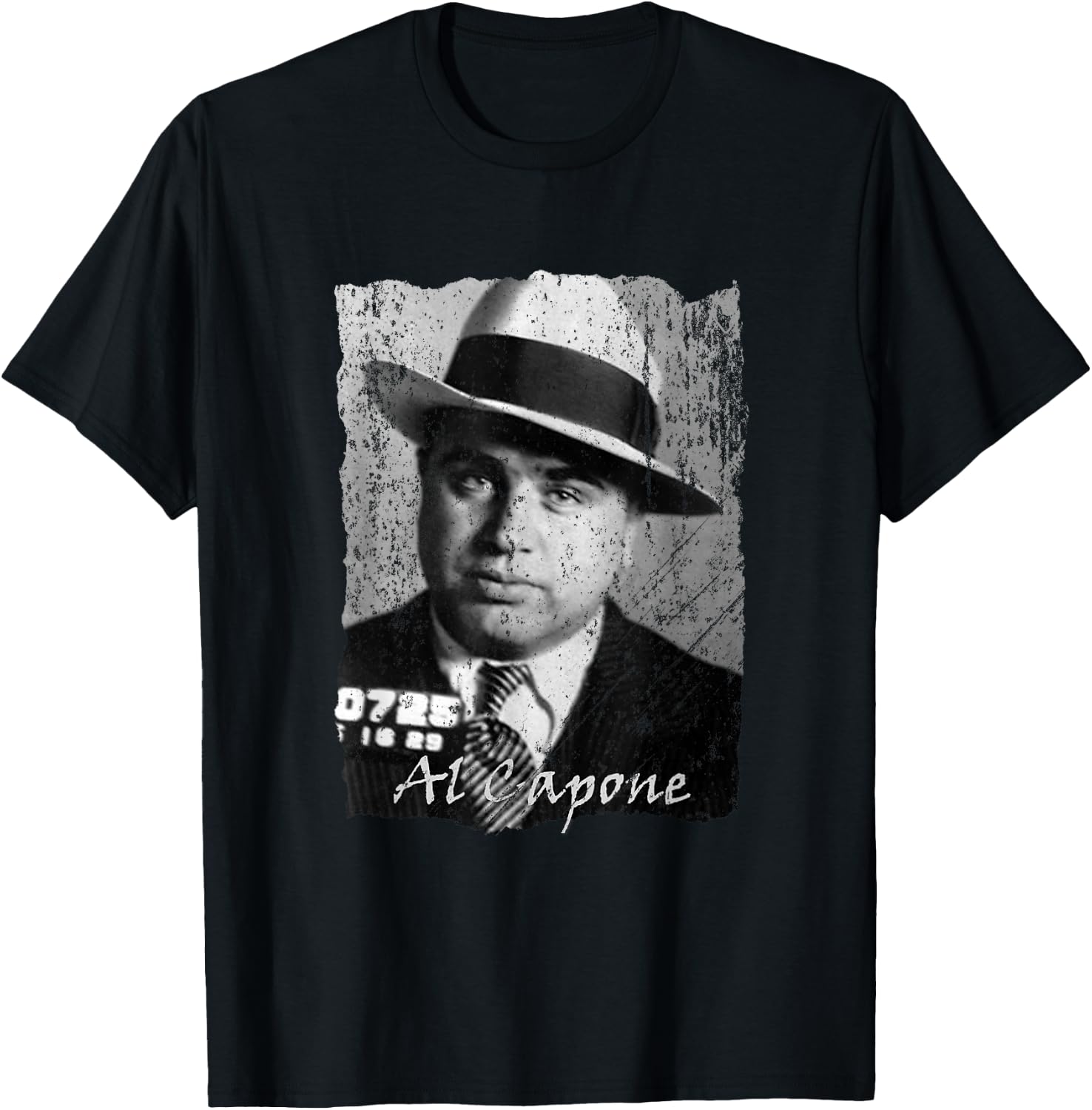 LiminalThreads Gangsters, Capone - Men's Black Solid Retro Round Neck Sleeveless Classic Fit T-Shirt - T-Shirt | Black