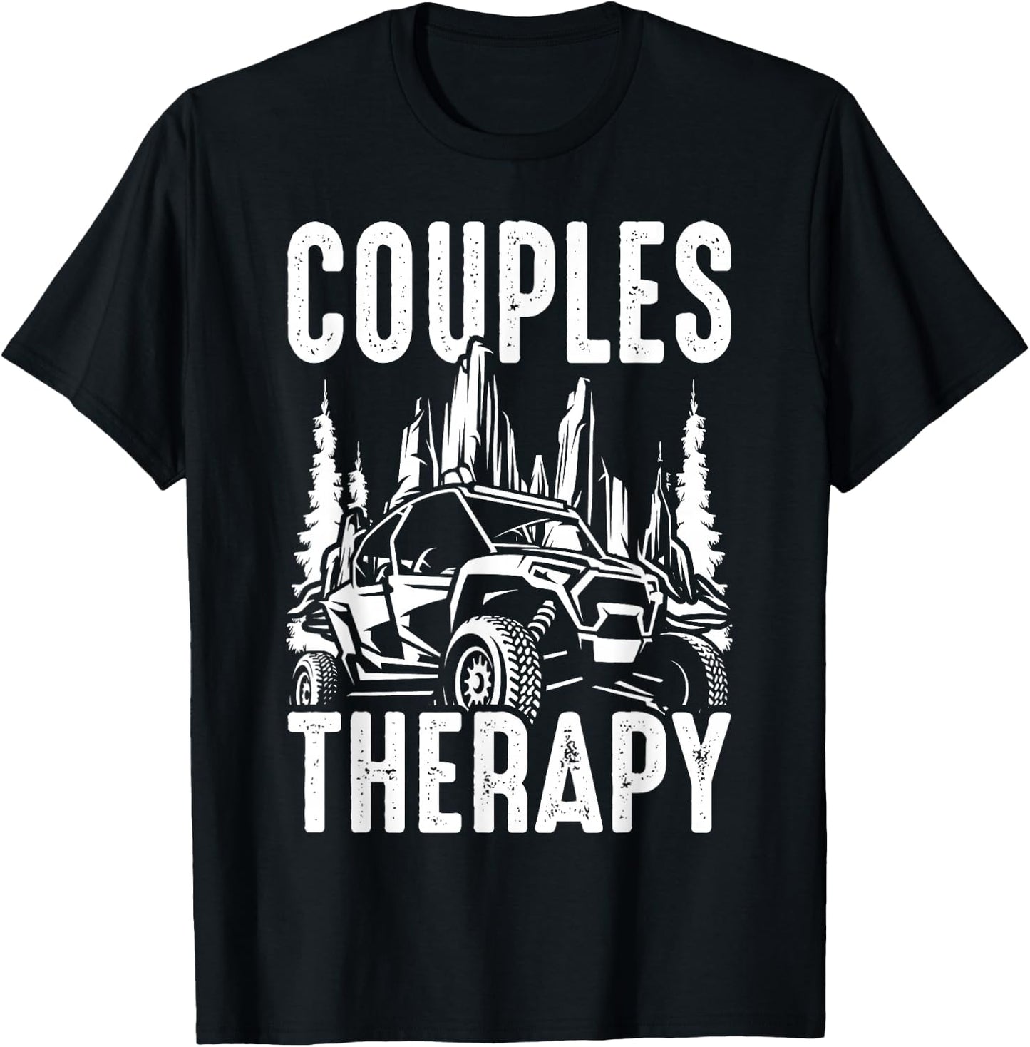 UTV Side By Side Couples Therapy T-Shirt - T-Shirt | Black