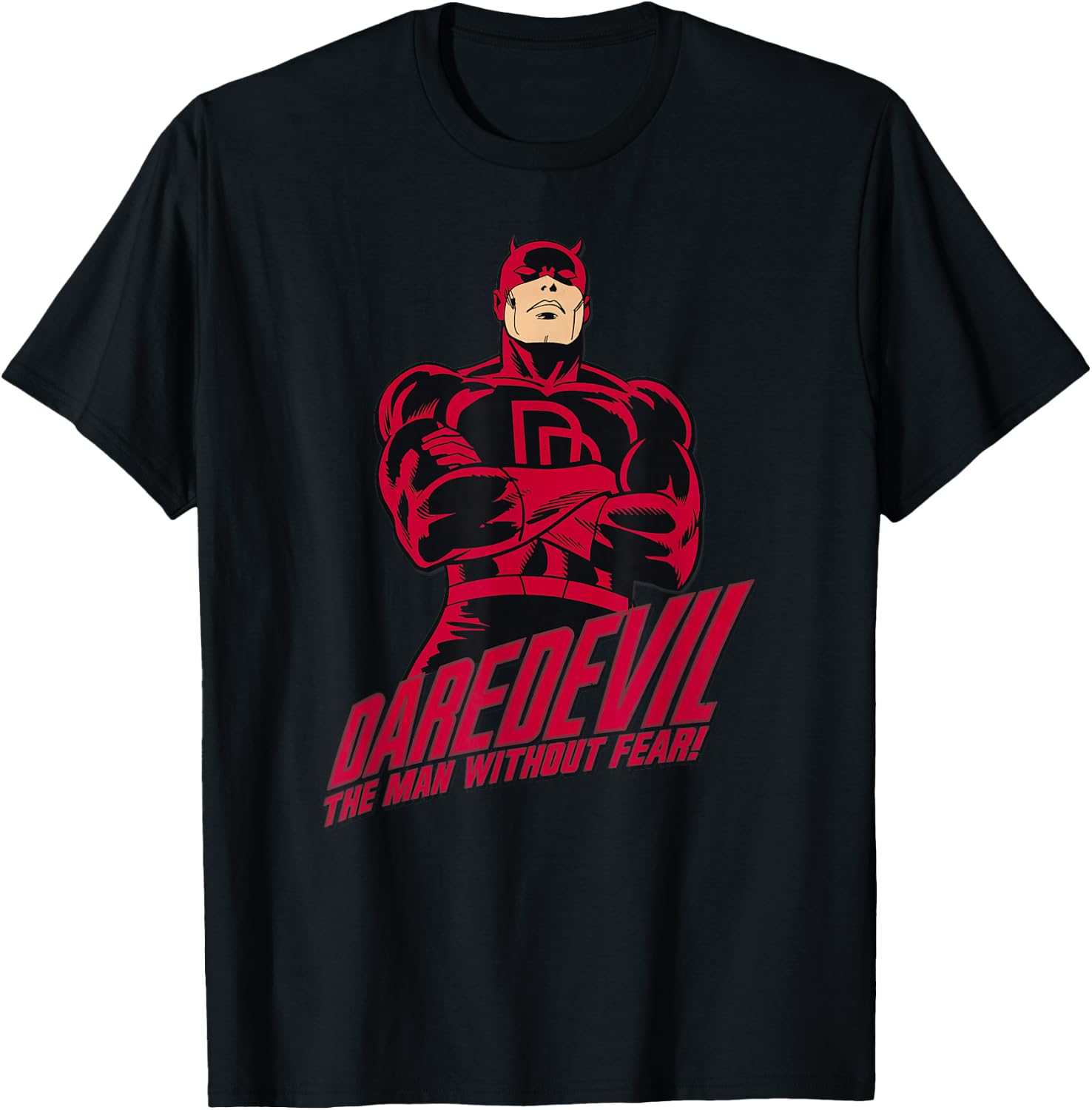 Marvel Daredevil The Man Without Fear Vintage Comic Icon Small T-Shirt - T-Shirt | Black