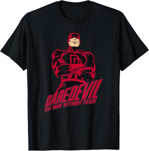 Marvel Daredevil The Man Without Fear Vintage Comic Icon Small T-Shirt - T-Shirt | Black